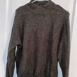 Wool mock neck sweater